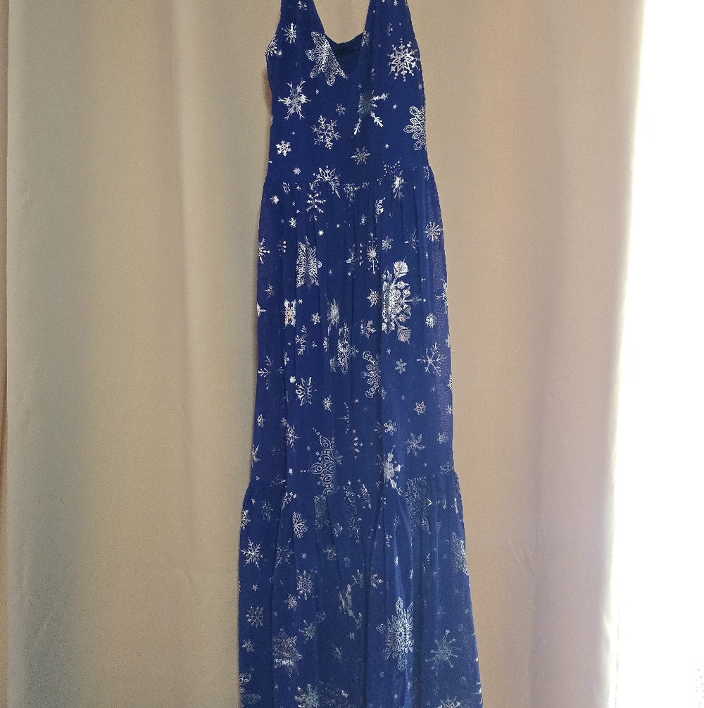 Blackmilk Snowed In Sheer Midaxi Dress
